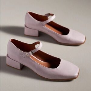 NWOB ANTHROPOLOGIE | MAEVE MARY JANE BLOCK HEEL color Lilac Size 38 US 7.5